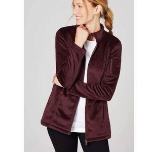 J.Jill Fit Front Zip Up Fleece Jacket size XL
